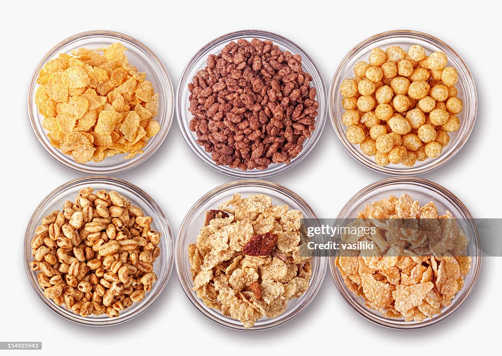 Assortment of cereals