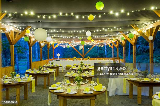 wedding reception - wedding venue stock pictures, royalty-free photos & images