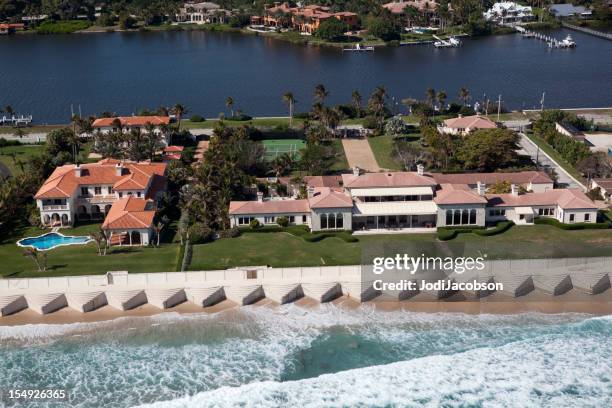 aerial of palm beach county florida - palm beach county stock pictures, royalty-free photos & images