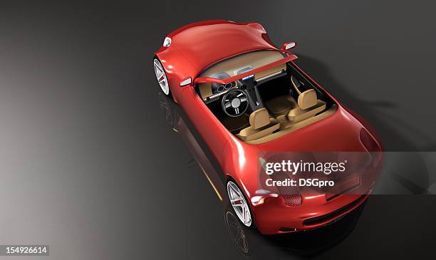 red convertible - ferrari spider stock pictures, royalty-free photos & images