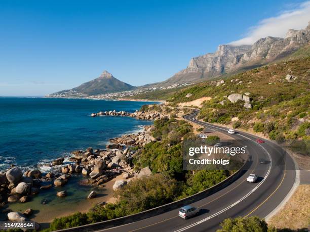 garden route nahe cape town, südafrika - table mountain cape town stock-fotos und bilder