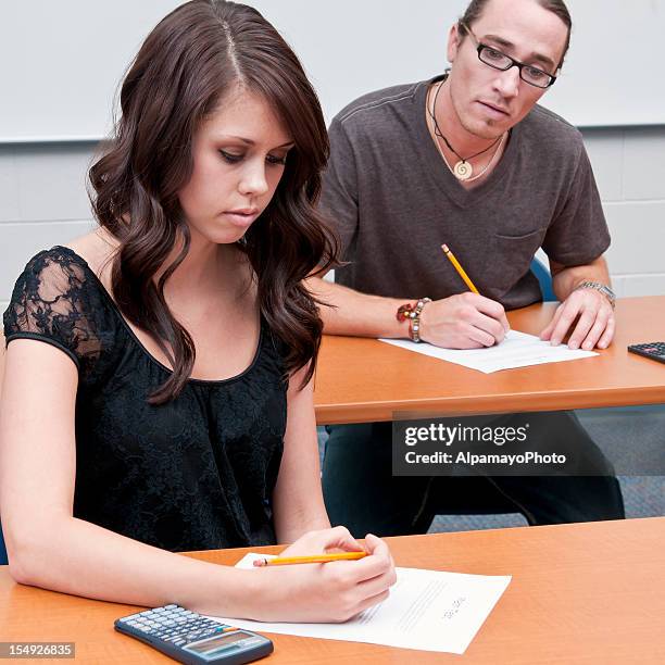 Cheating School Computer 368 Students Cheating Exam Stock Photos, High-Res Pictures, and Images ...