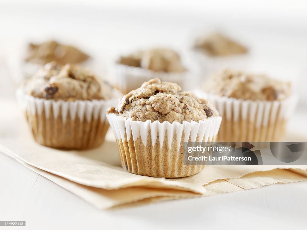 Gluten Free, Mini Chocolate Chip and Banana Muffins