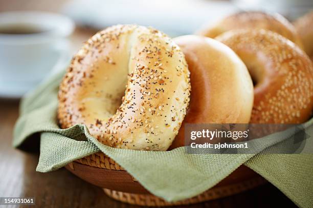 bagels - bagels stock pictures, royalty-free photos & images