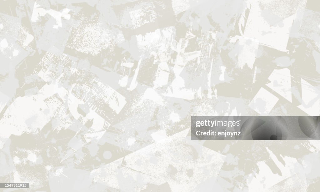 Gray and white grunge textured urban poster background vector