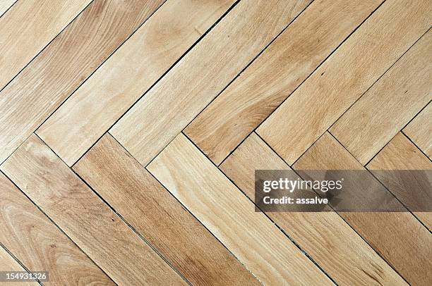 vintage plain wooden parquet floor - vloeren stockfoto's en -beelden