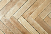 Vintage plain wooden parquet floor