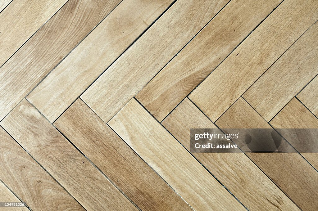 Vintage plain wooden parquet floor