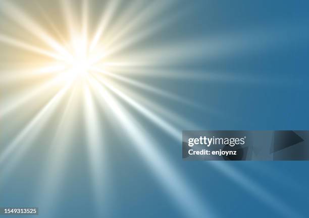 stockillustraties, clipart, cartoons en iconen met light blue heaven shining light vector background - wonder