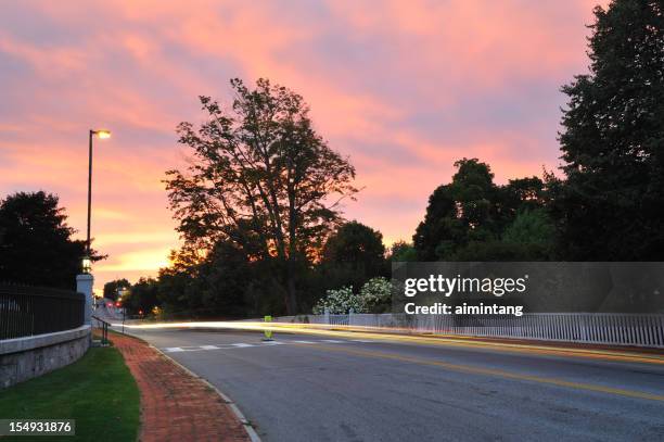 augusta at sunset - augusta maine stock pictures, royalty-free photos & images