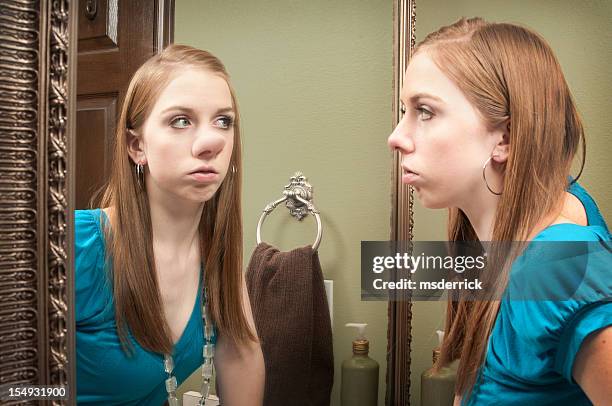 self perception - negative photo illusion stock pictures, royalty-free photos & images
