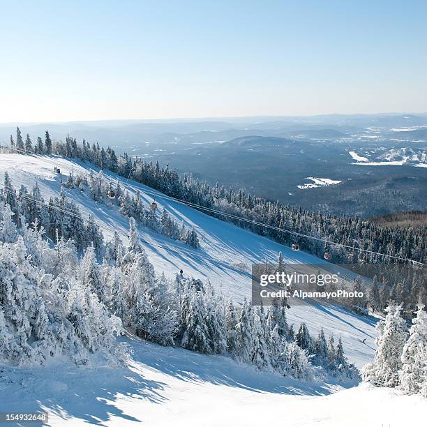 pistes de ski - mont tremblant photos et images de collection