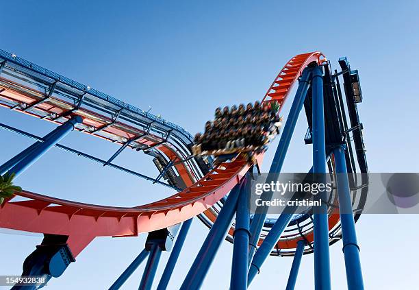 roller coaster - side show stock pictures, royalty-free photos & images