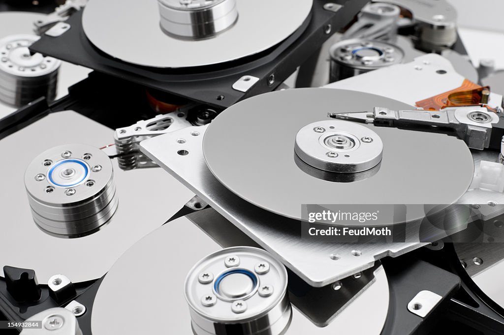 Open hard drives in bulk