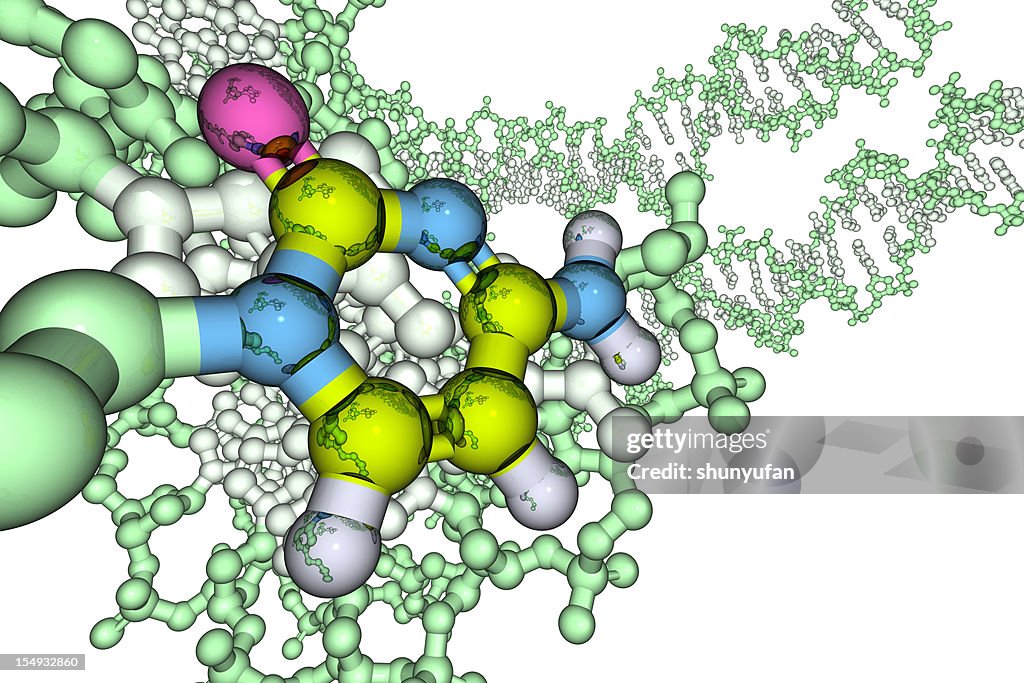 Molecular model of Cytosine