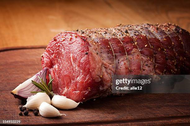 rolled beef - roast beef stock pictures, royalty-free photos & images