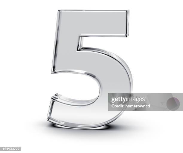 número 5 - numeros 3d fotografías e imágenes de stock