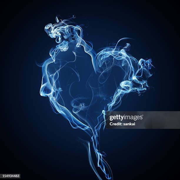 antismoking concept image - smoke heart stock pictures, royalty-free photos & images