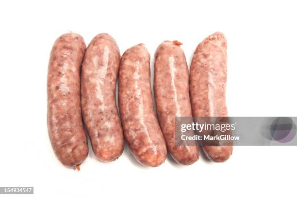 sausages - raw sausages stock pictures, royalty-free photos & images