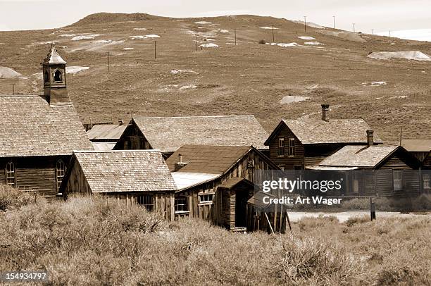 western ghost town - early american western art stock pictures, royalty-free photos & images