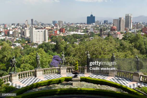 mexico city skyline - chapultepec stock pictures, royalty-free photos & images