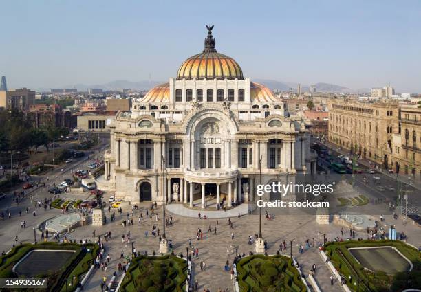 palacio de bellas artes di città del messico - statua di belle arti foto e immagini stock