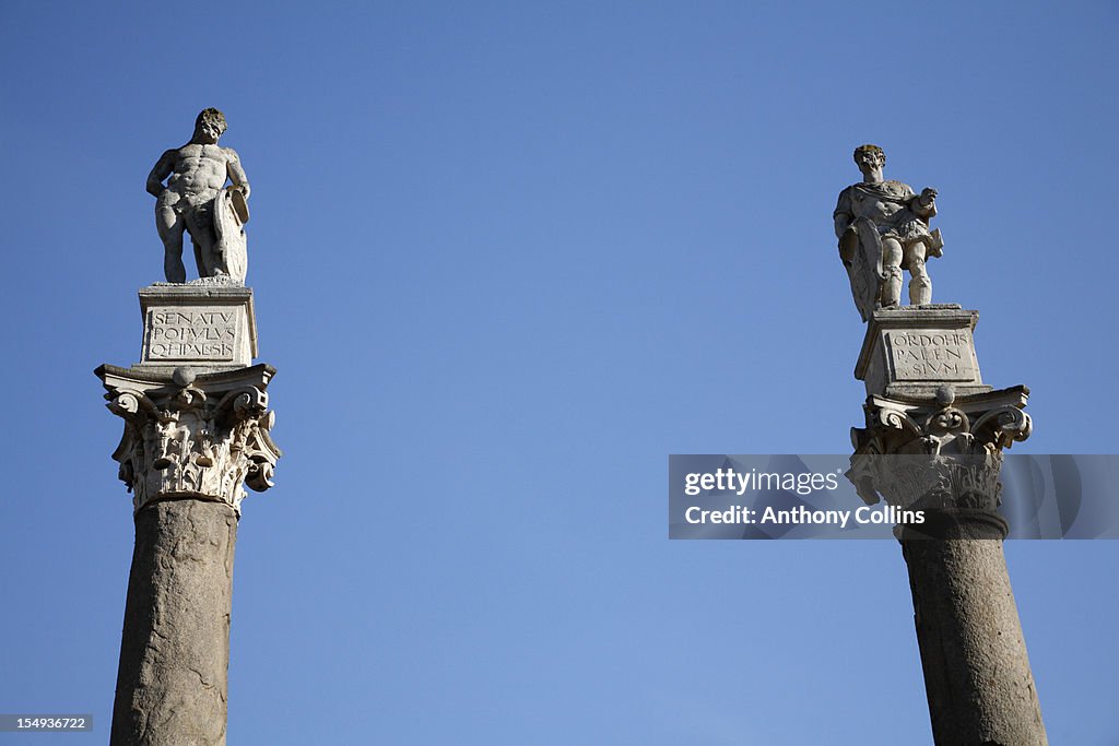 Roman columns at the Alameda de Hercules