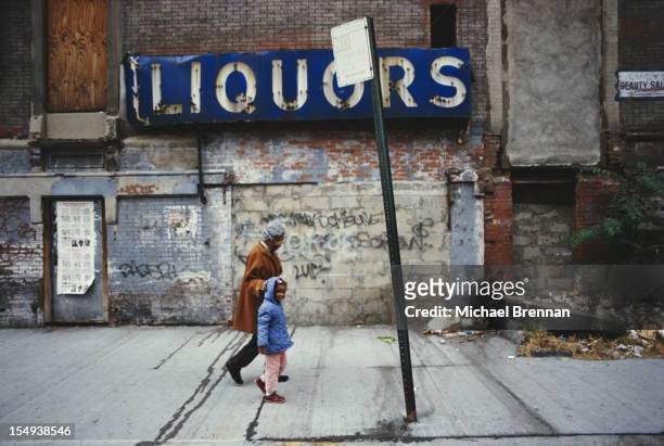 American humanitarian Clara Hale with one of her children, Harlem, New York City, 1986. Hale founded the Hale House Center, a home for unwanted...