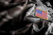 American Flag and Camoflage (Military Series)