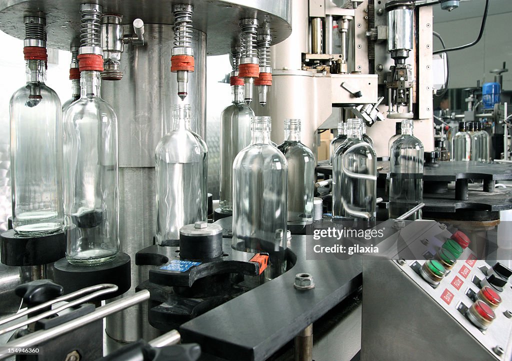 Bottling plant detail.