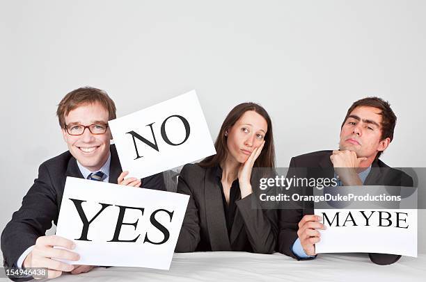 panel of judges with different opinions - judging panel stock pictures, royalty-free photos & images