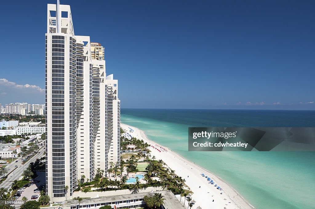 Luftbild von der skyline von Miami, Florida