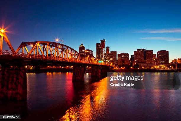 portland downtown - portland oregon downtown stock pictures, royalty-free photos & images