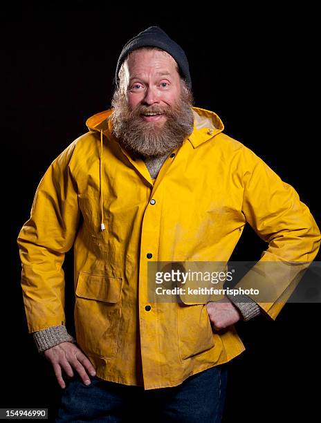 hapy fisherman - fisherman isolated stock pictures, royalty-free photos & images