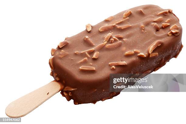 ice cream bar - glace au chocolat photos et images de collection