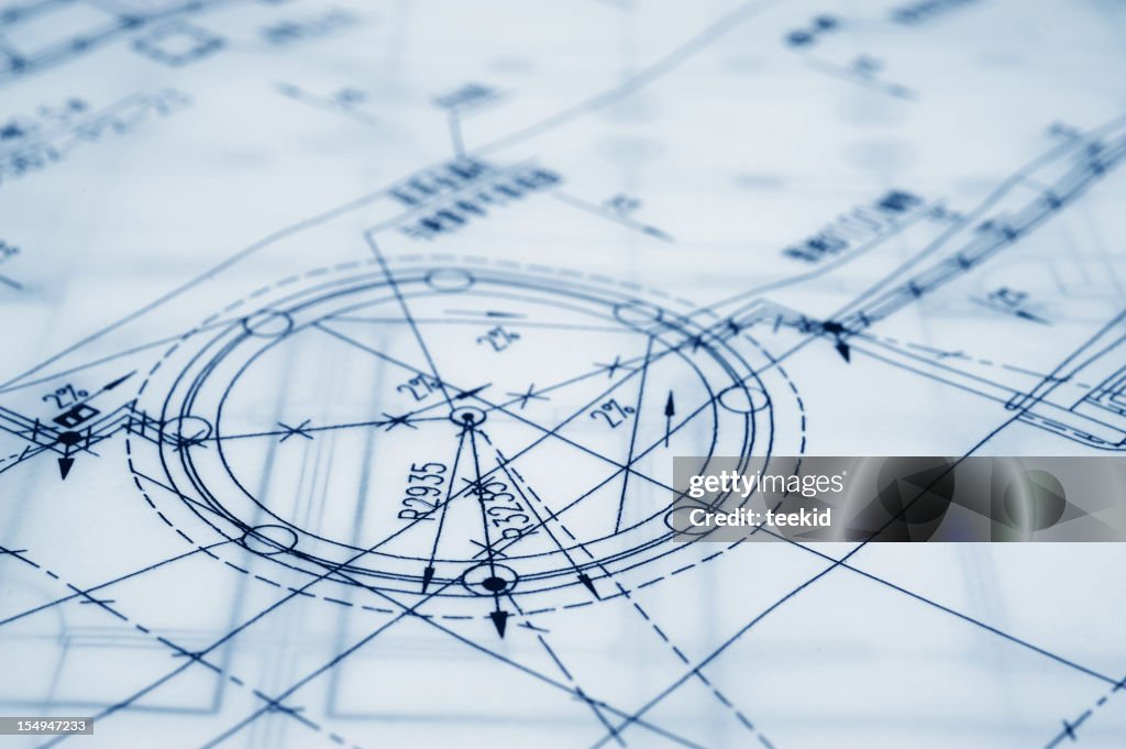 Construction Blueprint-Semi-Transparent Parchment Paper