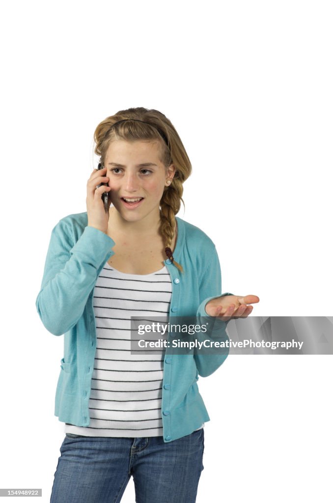 Teen Girl on Smart Phone