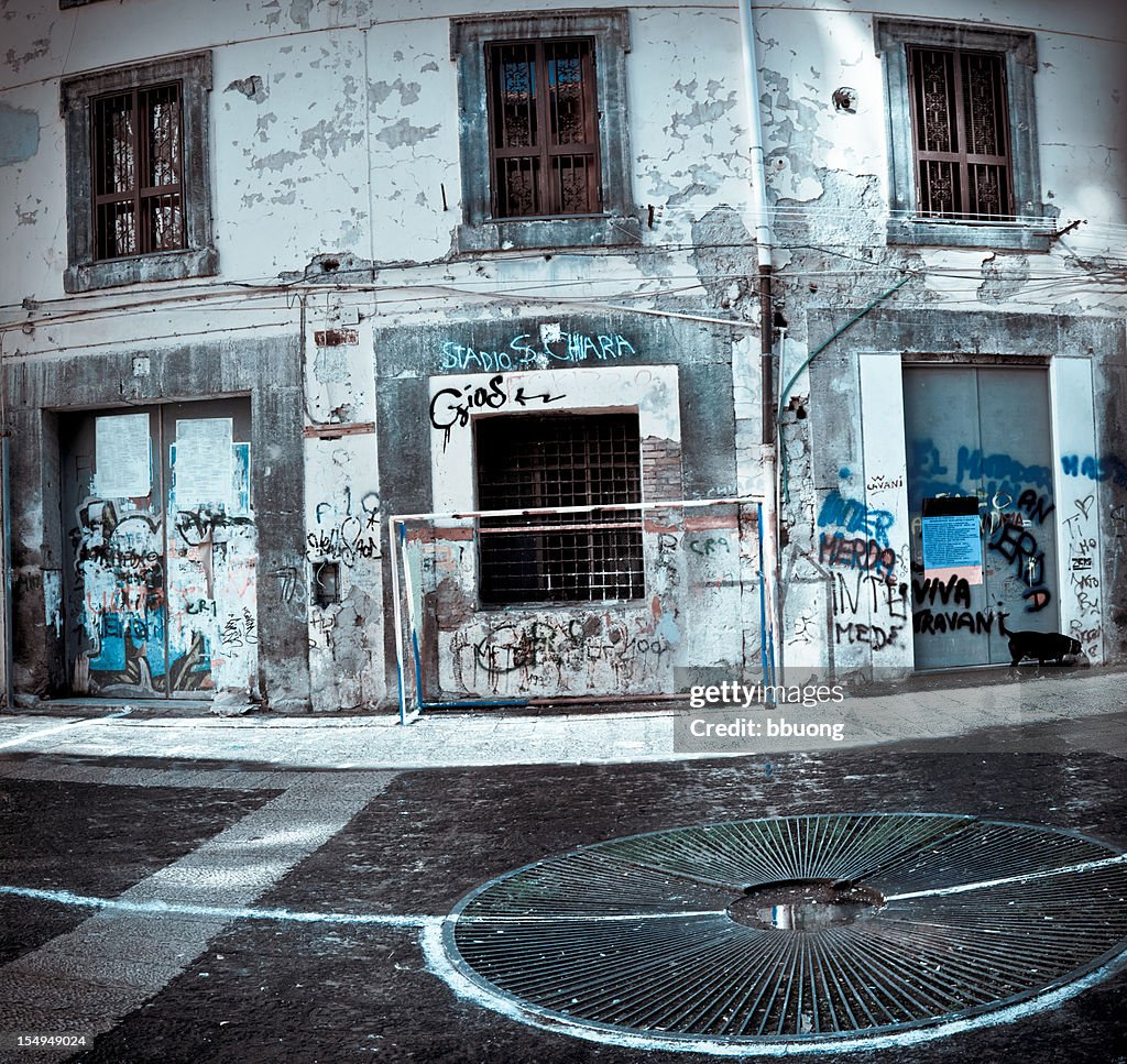 Street soccer field: Stadio S.Chiara (Napoli-Italy)