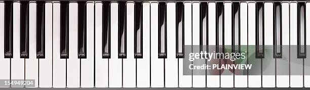 piano key - keyboard white stockfoto's en -beelden