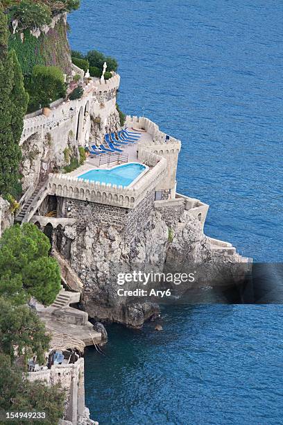 amalfi aerial view (italy)  architectural detail - amalfi stock pictures, royalty-free photos & images