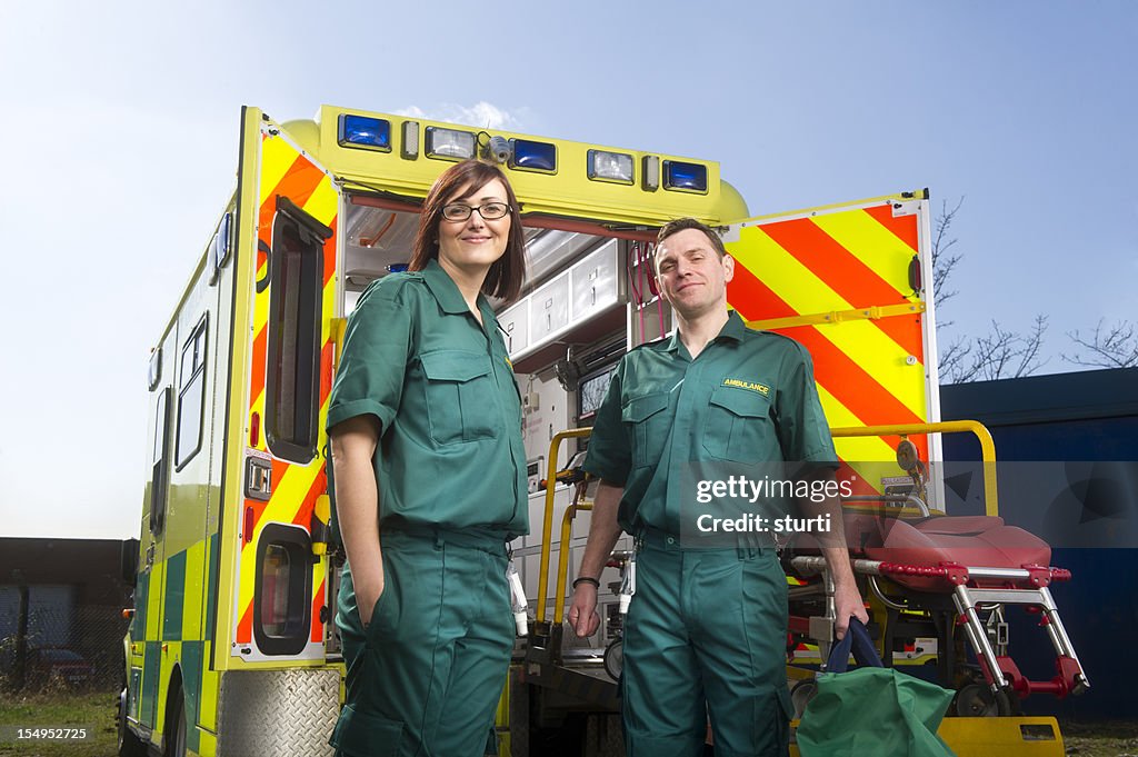 Smiling paramedics