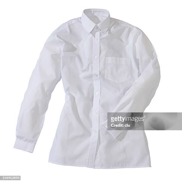 camicia formale femmina bianco - shirt no people foto e immagini stock