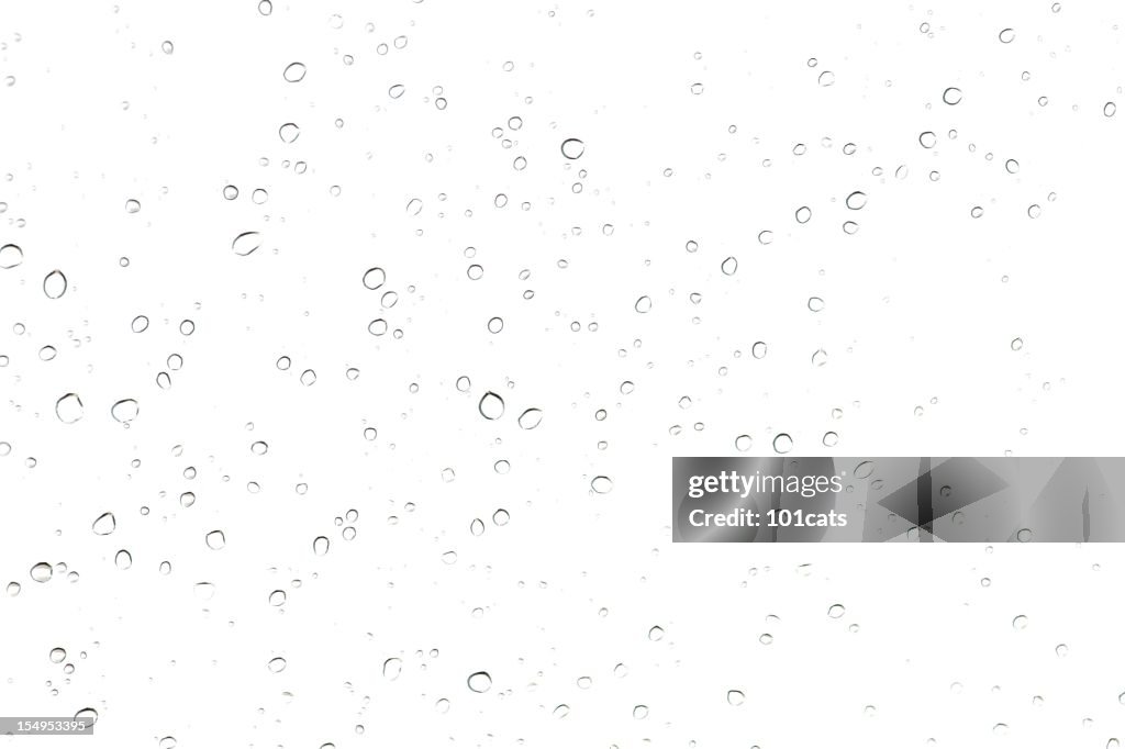 Regen-Tropfen auf Glas