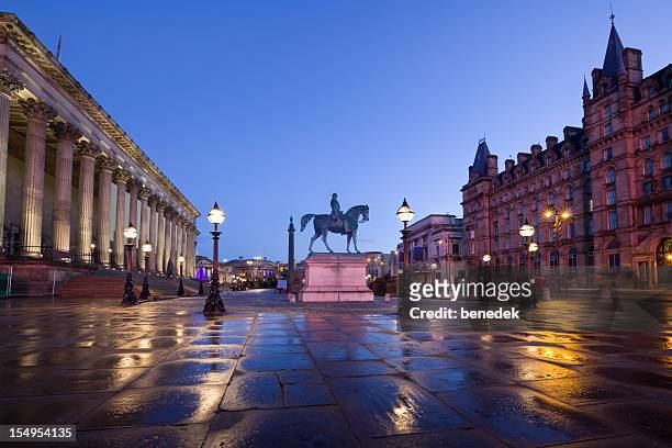 downtown liverpool england uk st georges plateau - liverpool england stock pictures, royalty-free photos & images