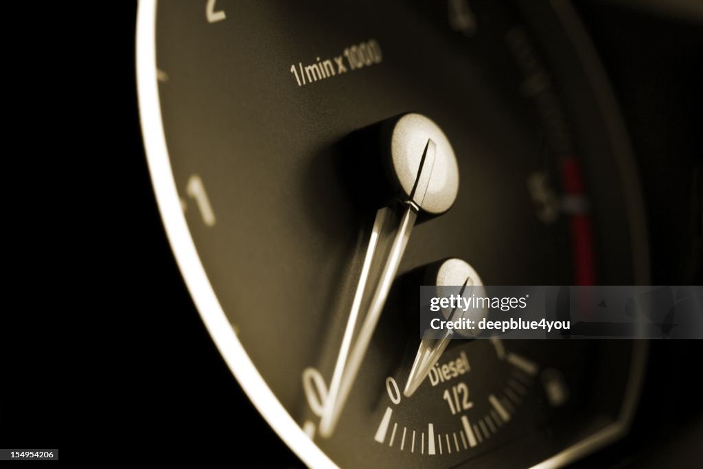 Modern car tachometer