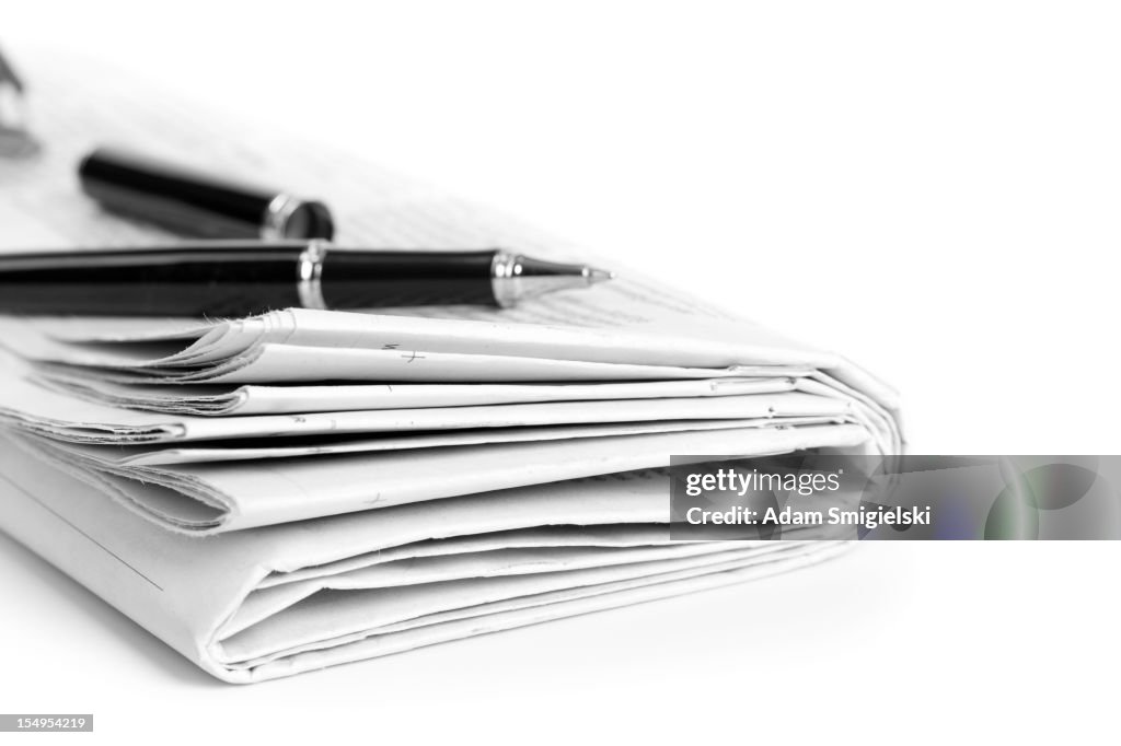 Periódico con ballpen