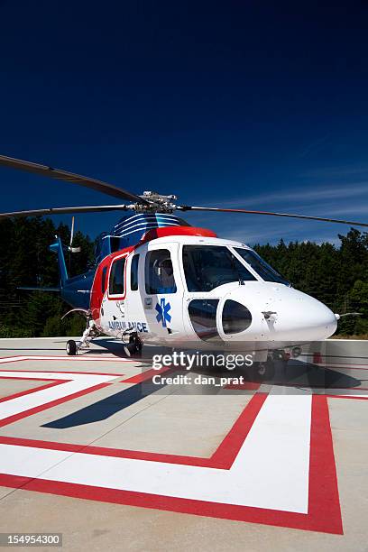 medevac helicopter - air ambulance stock pictures, royalty-free photos & images