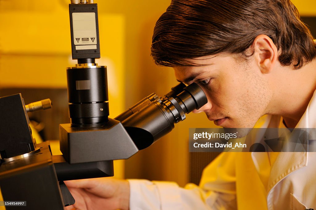 Scientist working in Nanotechnology Laboratory