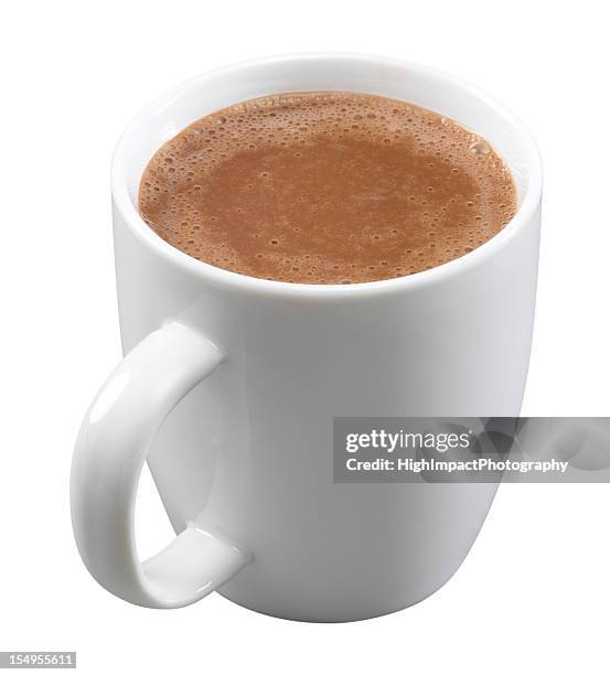 chocolate caliente - cup fotografías e imágenes de stock