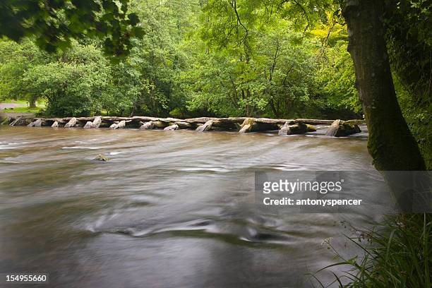 tarr steps - exmoor national park stock pictures, royalty-free photos & images